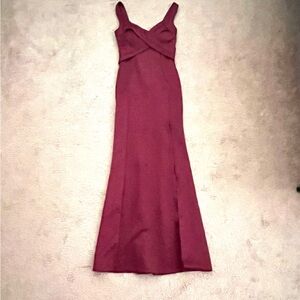 Emerald Sundae Red/burgundy formal dress in woman’s size medium.